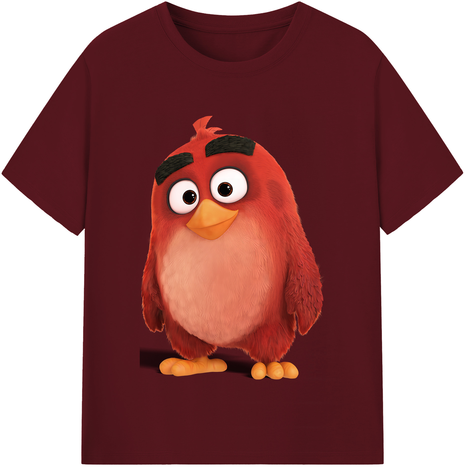 （画像用） Angry Birds アングリーバード 綿100％半袖Tシャツ（フロントプリント）